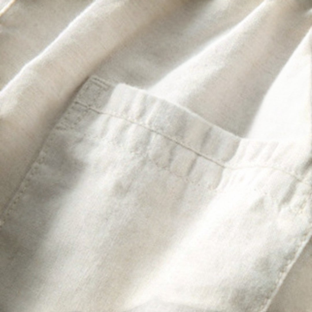 SaintGarnier™ | Sand Stripes Summer Set – Relaxed Shirt & Trousers