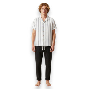 SaintGarnier™ | Sand Stripes Summer Set – Relaxed Shirt & Trousers