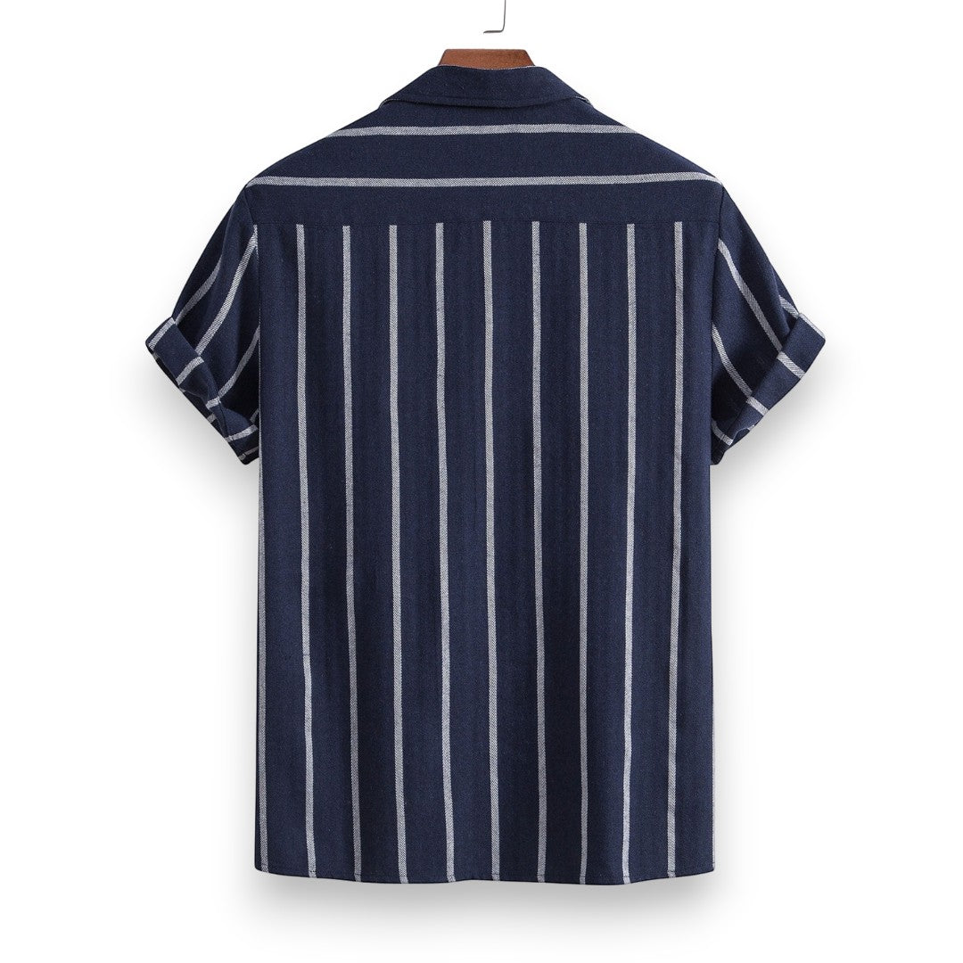 SaintGarnier™ | Sand Stripes Summer Set – Relaxed Shirt & Trousers