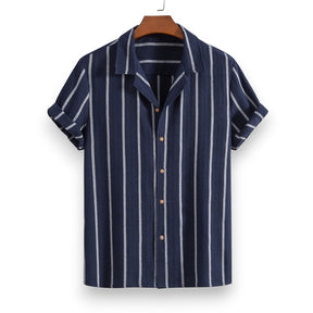 SaintGarnier™ | Sand Stripes Summer Set – Relaxed Shirt & Trousers