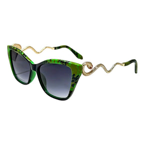 SaintGarnier™ | Serpentina Cat-Eye Sunglasses – Bold Luxury Redefined