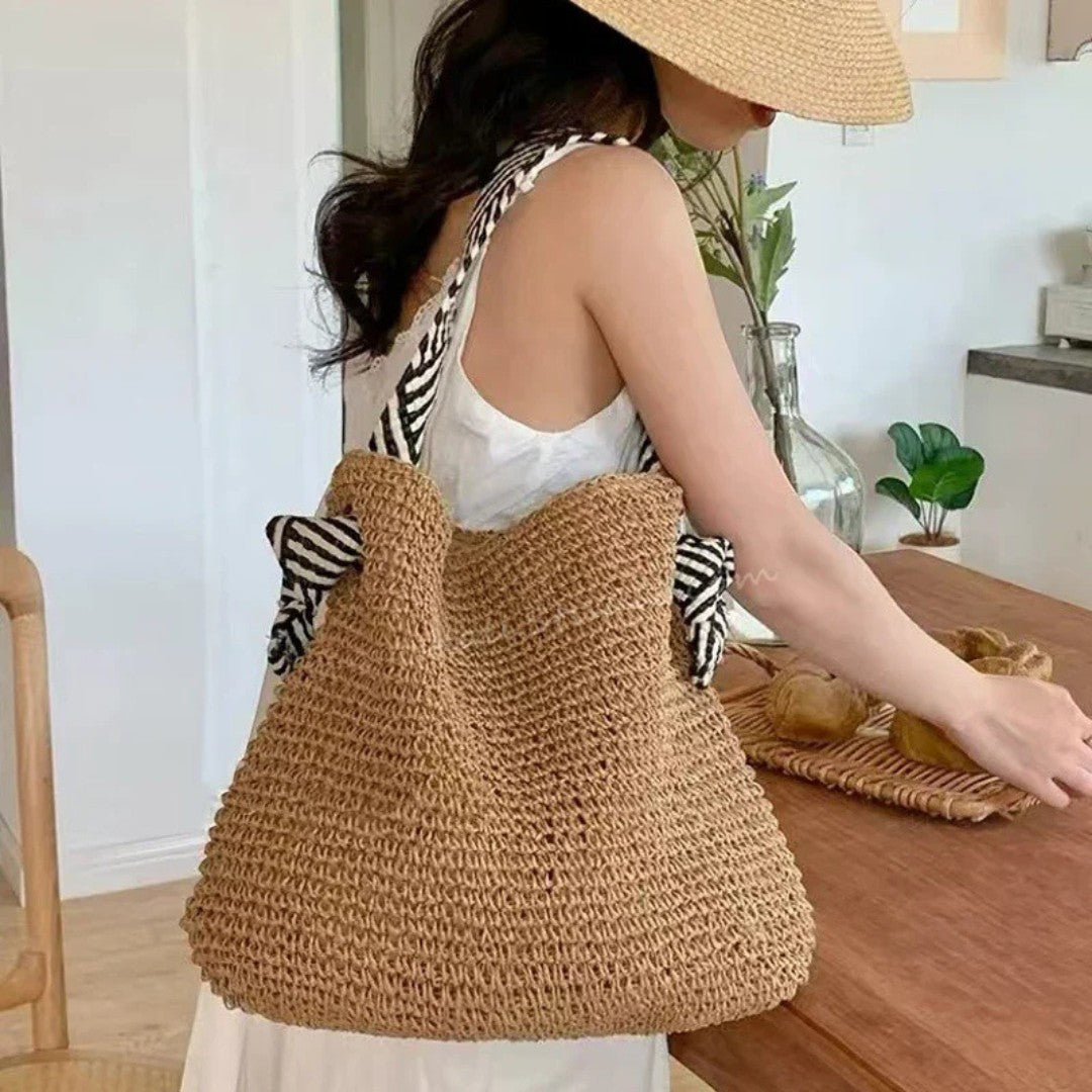 SaintGarnier™ | Solara Woven Tote