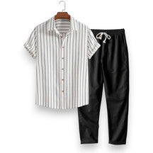 SaintGarnier™ | Striped Summer Set – Shirt & Pants for Effortless Style