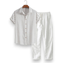SaintGarnier™ | Striped Summer Set – Shirt & Pants for Effortless Style