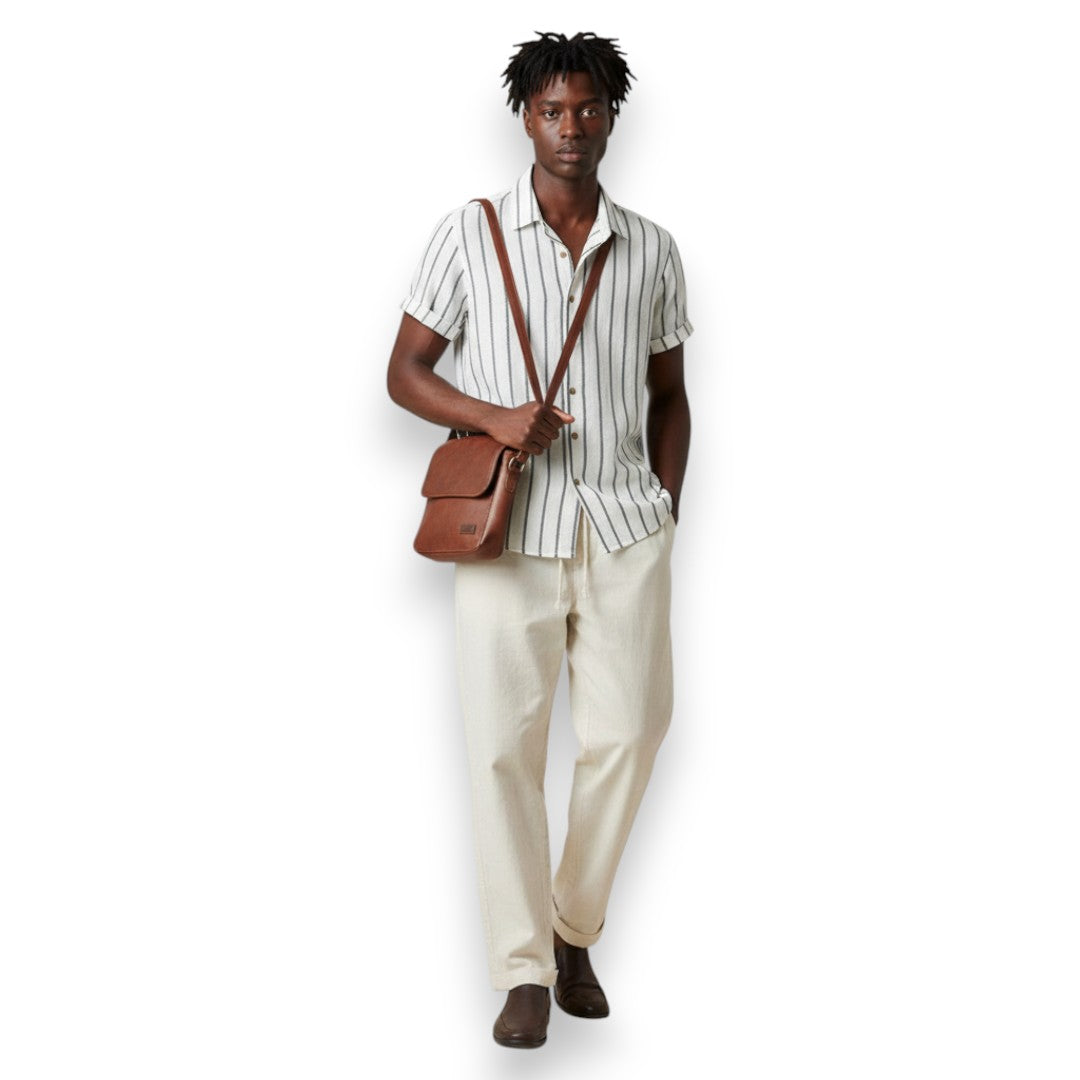 SaintGarnier™ | Striped Summer Set – Shirt & Pants for Effortless Style