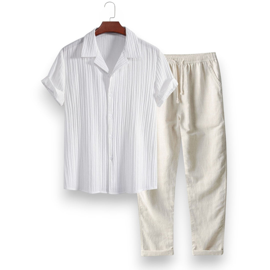 SaintGarnier™ | Urban Stripes Summer Set – Shirt & Trousers