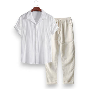 SaintGarnier™ | Urban Stripes Summer Set – Shirt & Trousers