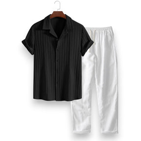 SaintGarnier™ | Urban Stripes Summer Set – Shirt & Trousers