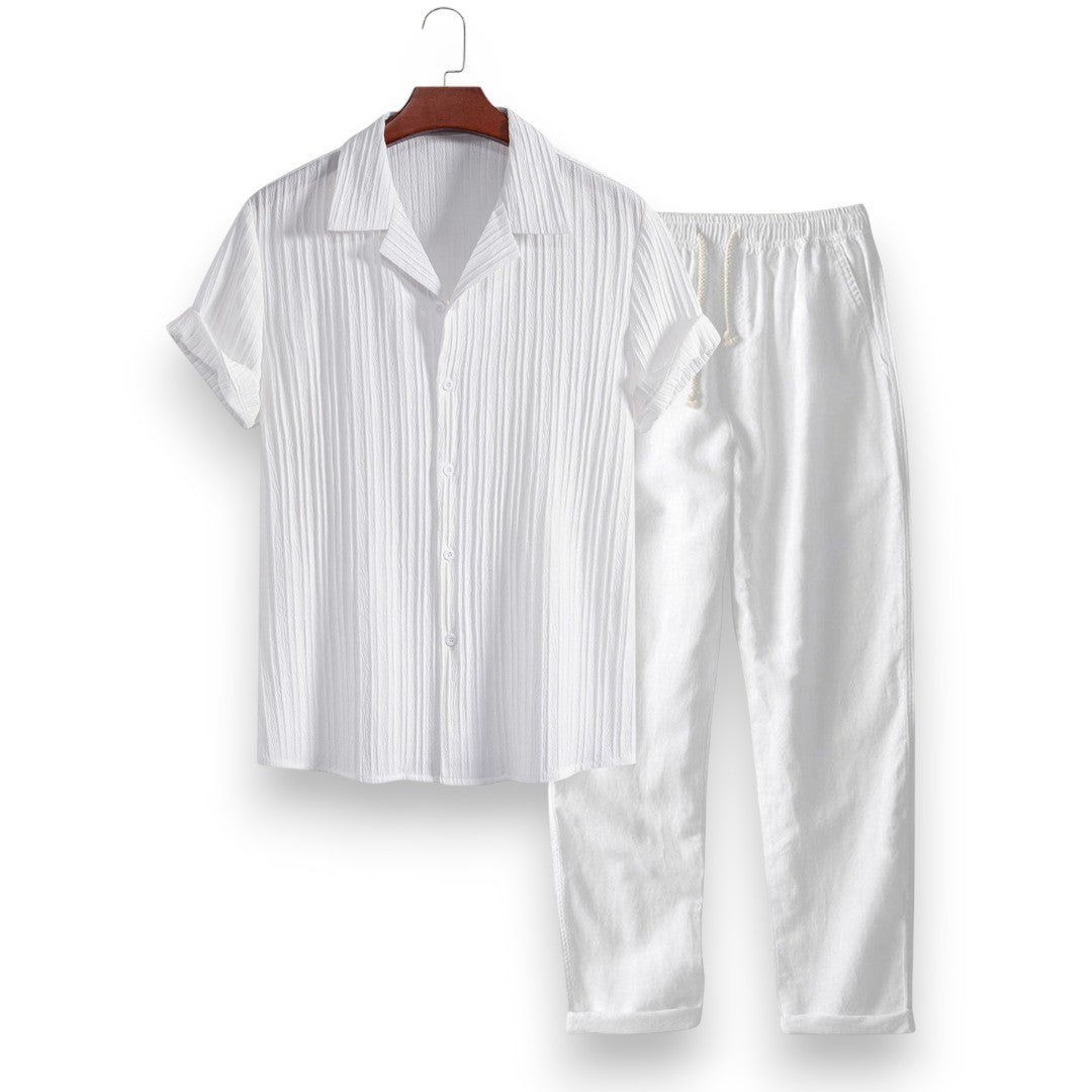 SaintGarnier™ | Urban Stripes Summer Set – Shirt & Trousers