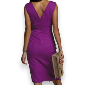 SaintGarnier™ | Valentina V-Neck Dress