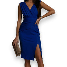 SaintGarnier™ | Valentina V-Neck Dress