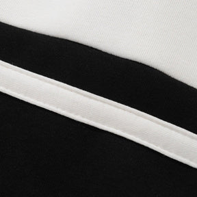 SaintGarnier™ | Varsity Patchwork Polo Sweatshirt – Sporty Elegance