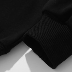 SaintGarnier™ | Varsity Patchwork Polo Sweatshirt – Sporty Elegance