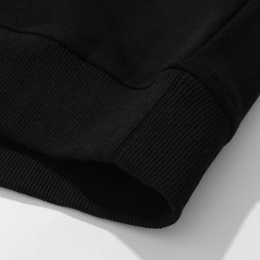 SaintGarnier™ | Varsity Patchwork Polo Sweatshirt – Sporty Elegance