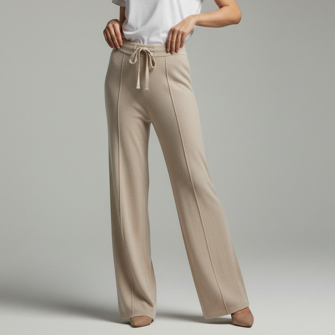 SaintGarnier™ | Verona Wide-Leg Knit Pants
