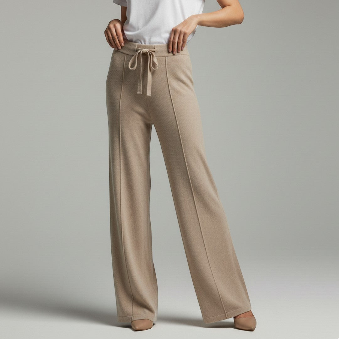 SaintGarnier™ | Verona Wide-Leg Knit Pants