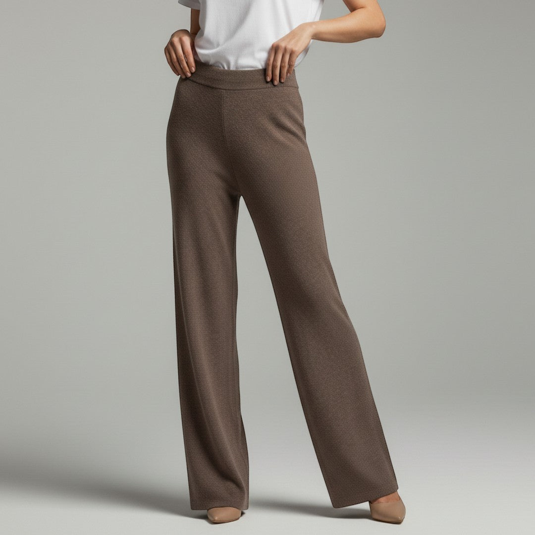 SaintGarnier™ | Verona Wide-Leg Knit Pants