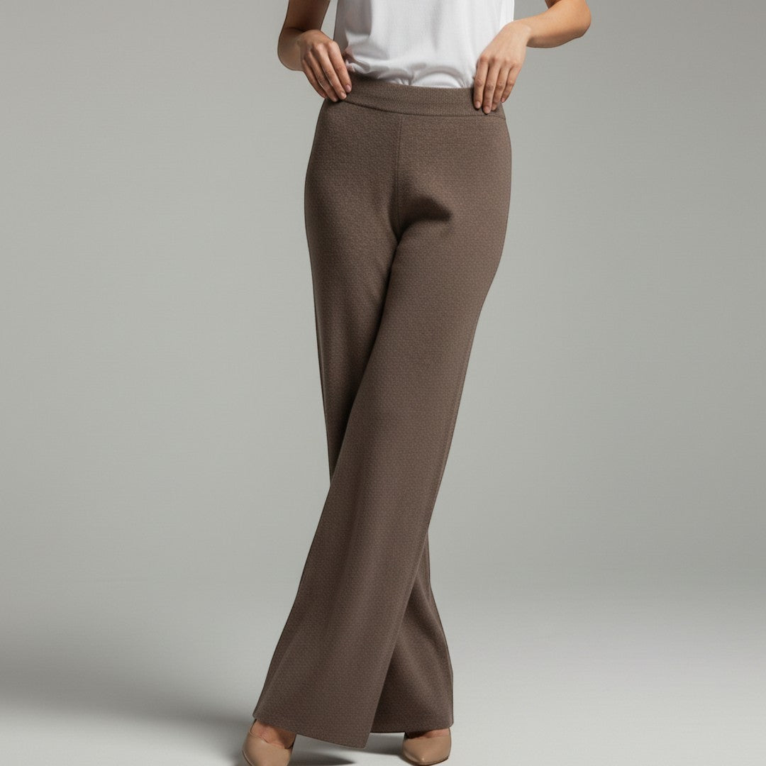 SaintGarnier™ | Verona Wide-Leg Knit Pants