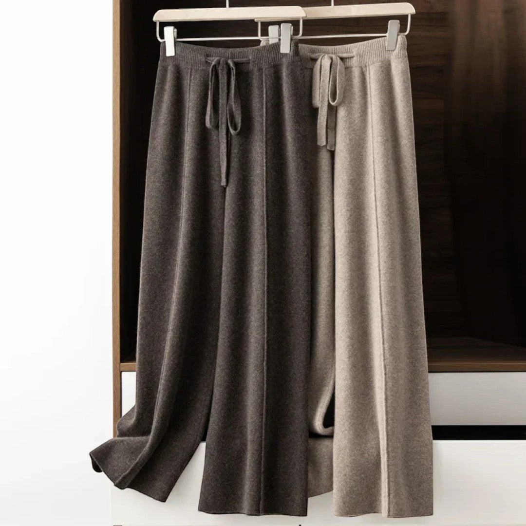 SaintGarnier™ | Verona Wide-Leg Knit Pants