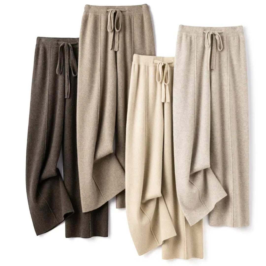 SaintGarnier™ | Verona Wide-Leg Knit Pants