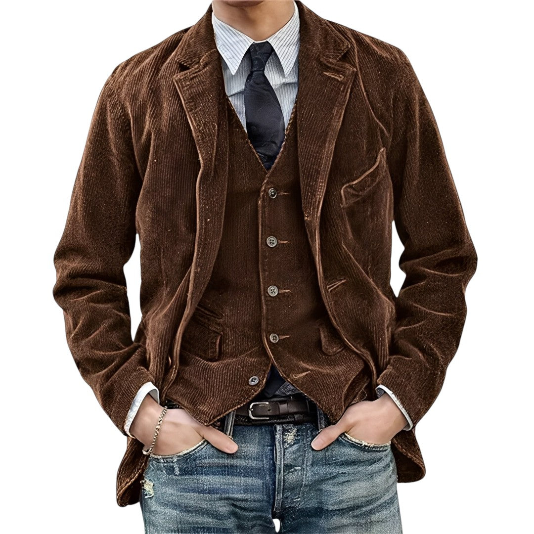 SaintGarnier™ | Vintage Corduroy Suit Jacket & Vest