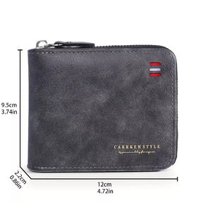 SaintGarnier™ | Vintage Guard PU Leather Wallet – Secure & Slim