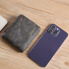 SaintGarnier™ | Vintage Guard PU Leather Wallet – Secure & Slim