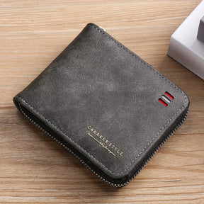 SaintGarnier™ | Vintage Guard PU Leather Wallet – Secure & Slim