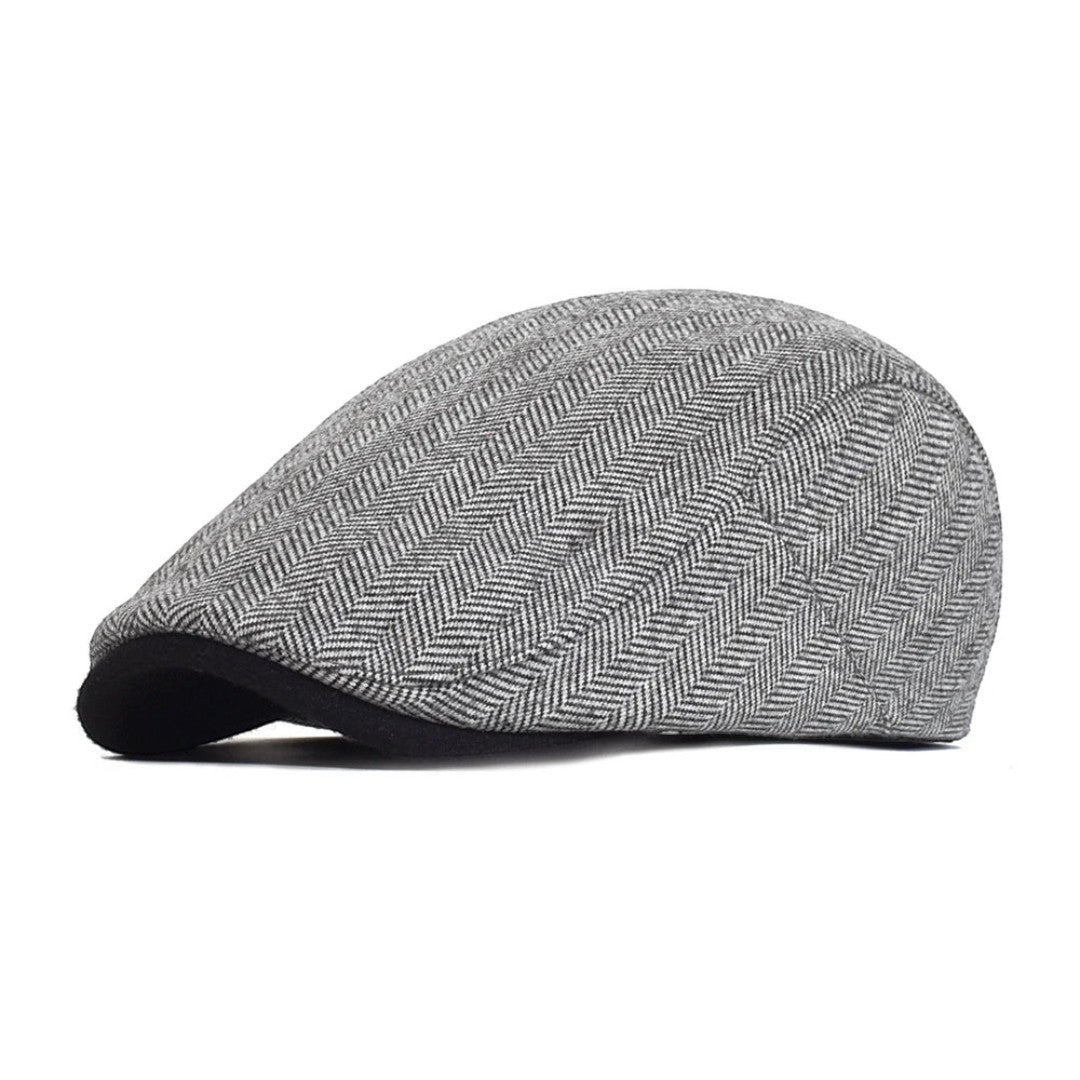 SaintGarnier™ | Windsor Herringbone Flat Cap