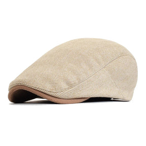 SaintGarnier™ | Windsor Herringbone Flat Cap