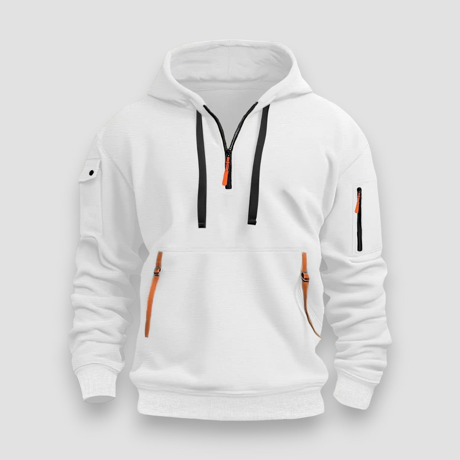 SaintGarnier™ Antoine – Men’s Half Zip Fleece Hoodie