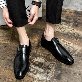 SaintGarnier™ | Vincent Men’s Dress Shoes with Modern Buckle