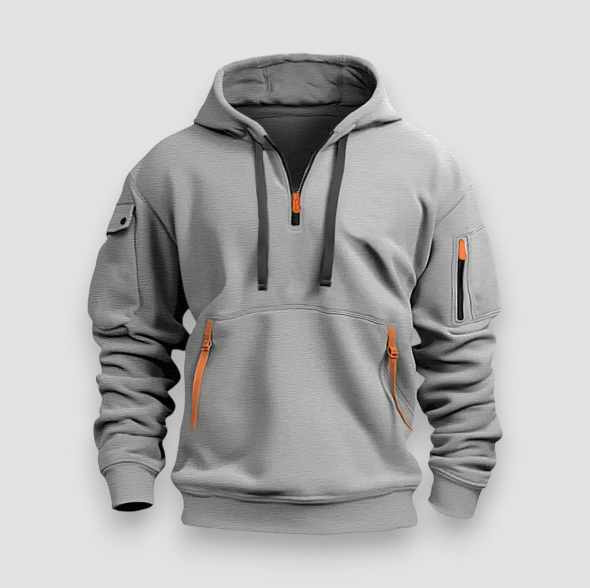 SaintGarnier™ Antoine – Men’s Half Zip Fleece Hoodie