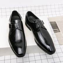 SaintGarnier™ | Vincent Men’s Dress Shoes with Modern Buckle