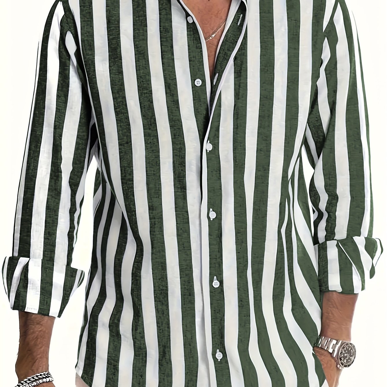 SaintGarnier™ | Barreau Striped Linen-Cotton Shirt