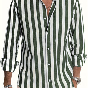 SaintGarnier™ | Barreau Striped Linen-Cotton Shirt