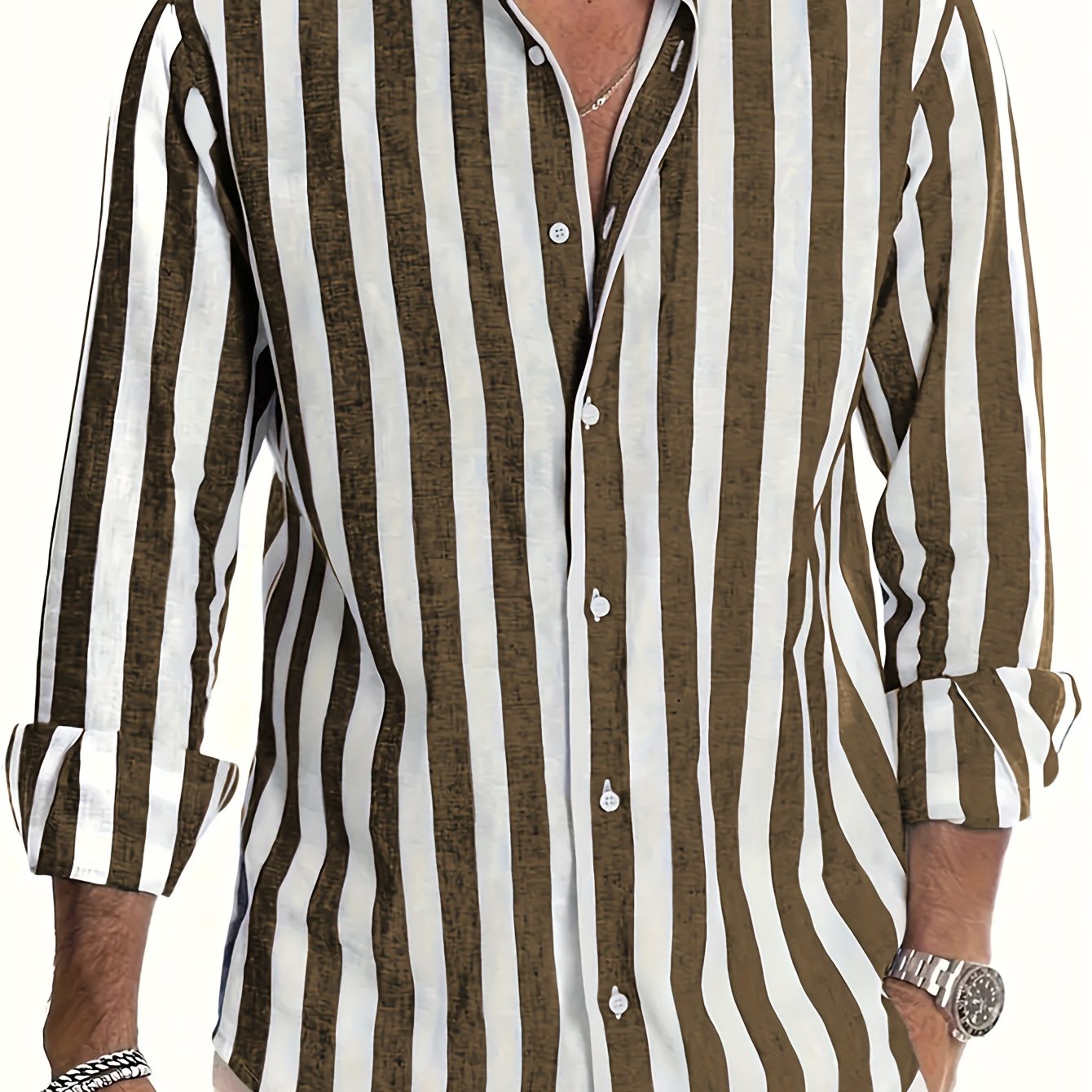 SaintGarnier™ | Barreau Striped Linen-Cotton Shirt
