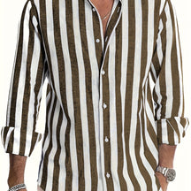 SaintGarnier™ | Barreau Striped Linen-Cotton Shirt